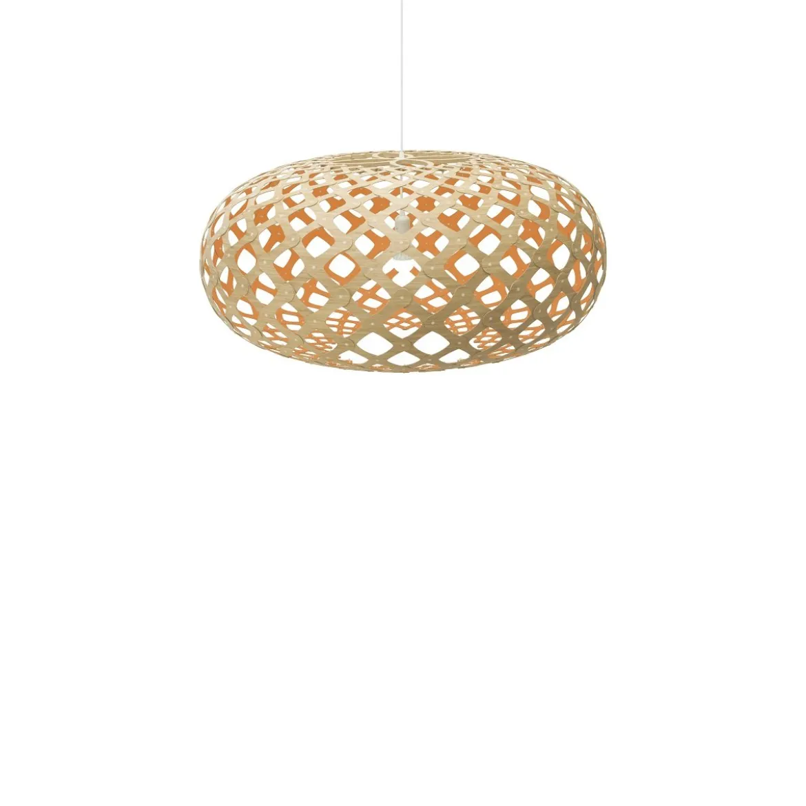 David Trubridge Kina Pendelleuchte Ø 80cm orange