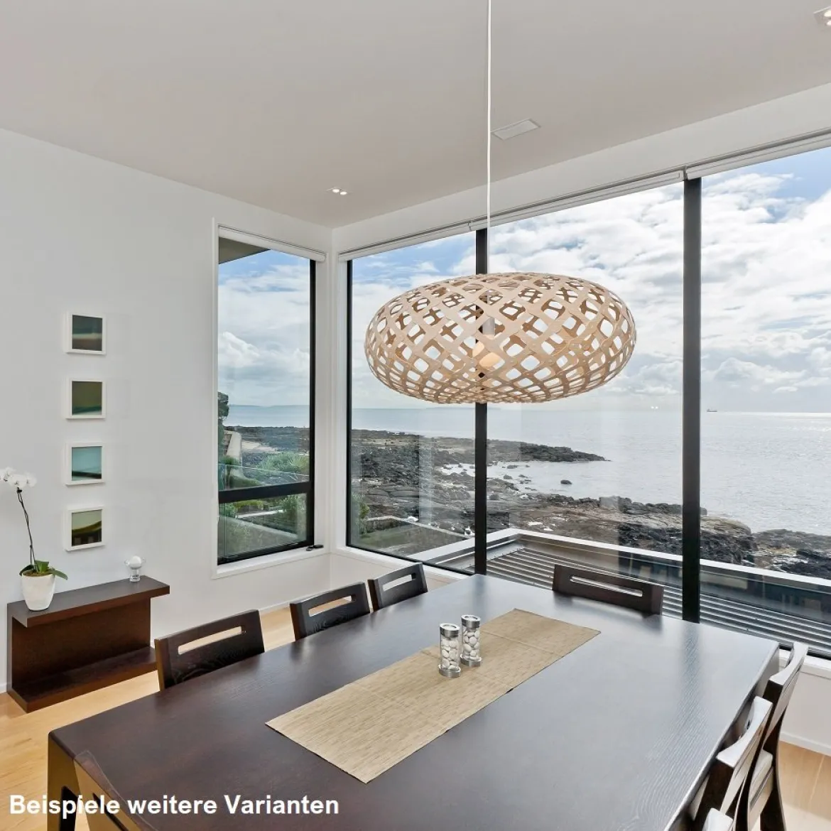 David Trubridge Kina Pendelleuchte Ø 80cm rot