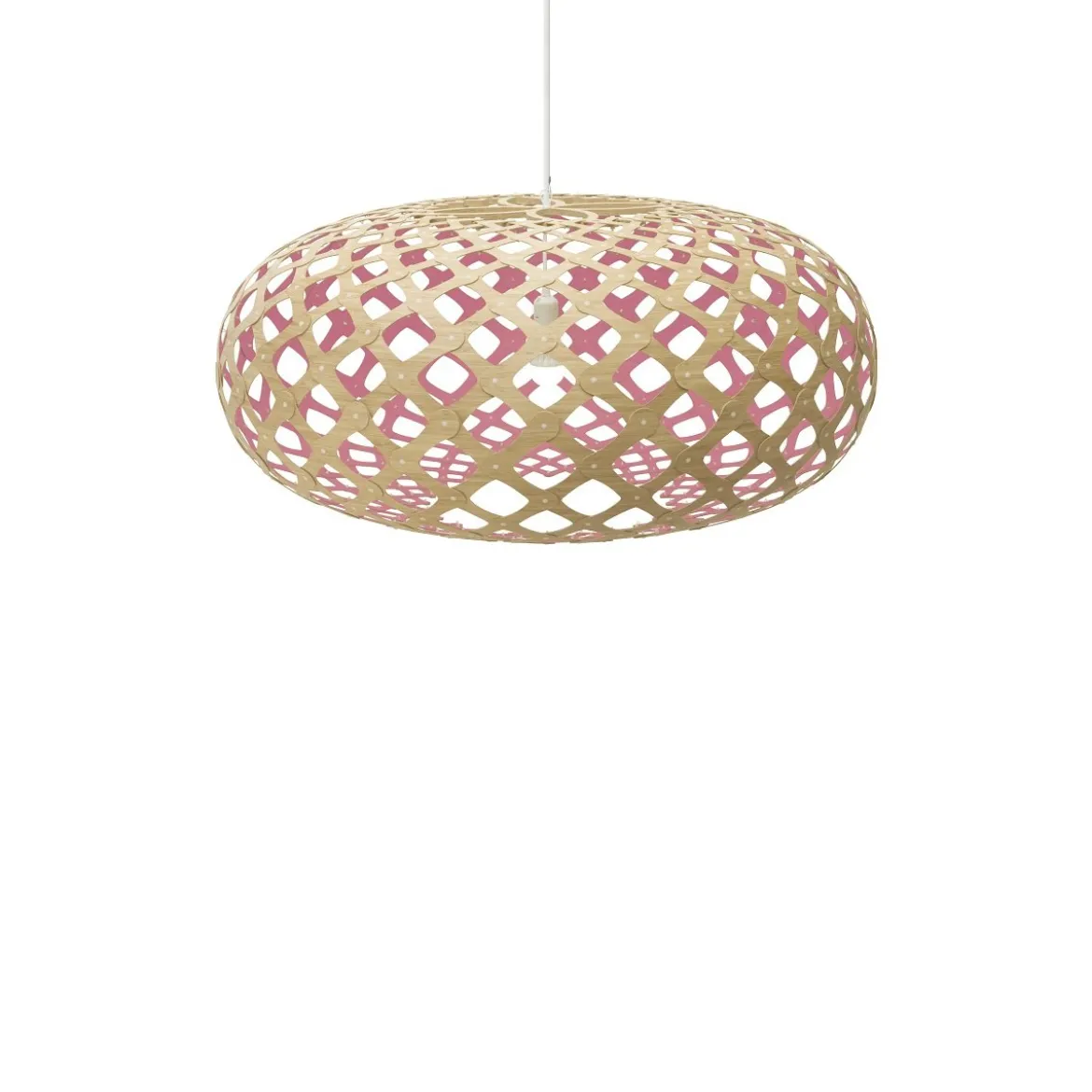 David Trubridge Kina Pendelleuchte Ø 100cm pink