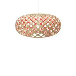 David Trubridge Kina Pendelleuchte Ø 100cm rot