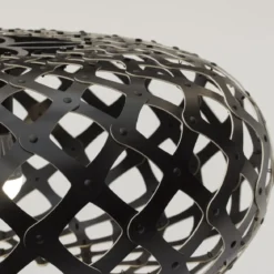 David Trubridge Kina Pendelleuchte Ø 100cm schwarz 2 Seiten