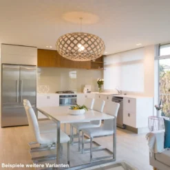 David Trubridge Kina Pendelleuchte Ø 100cm weiß 1 Seite
