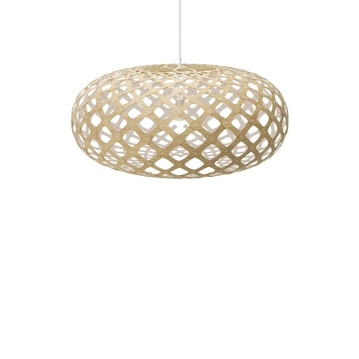 David Trubridge Kina Pendelleuchte Ø 100cm weiß 1 Seite