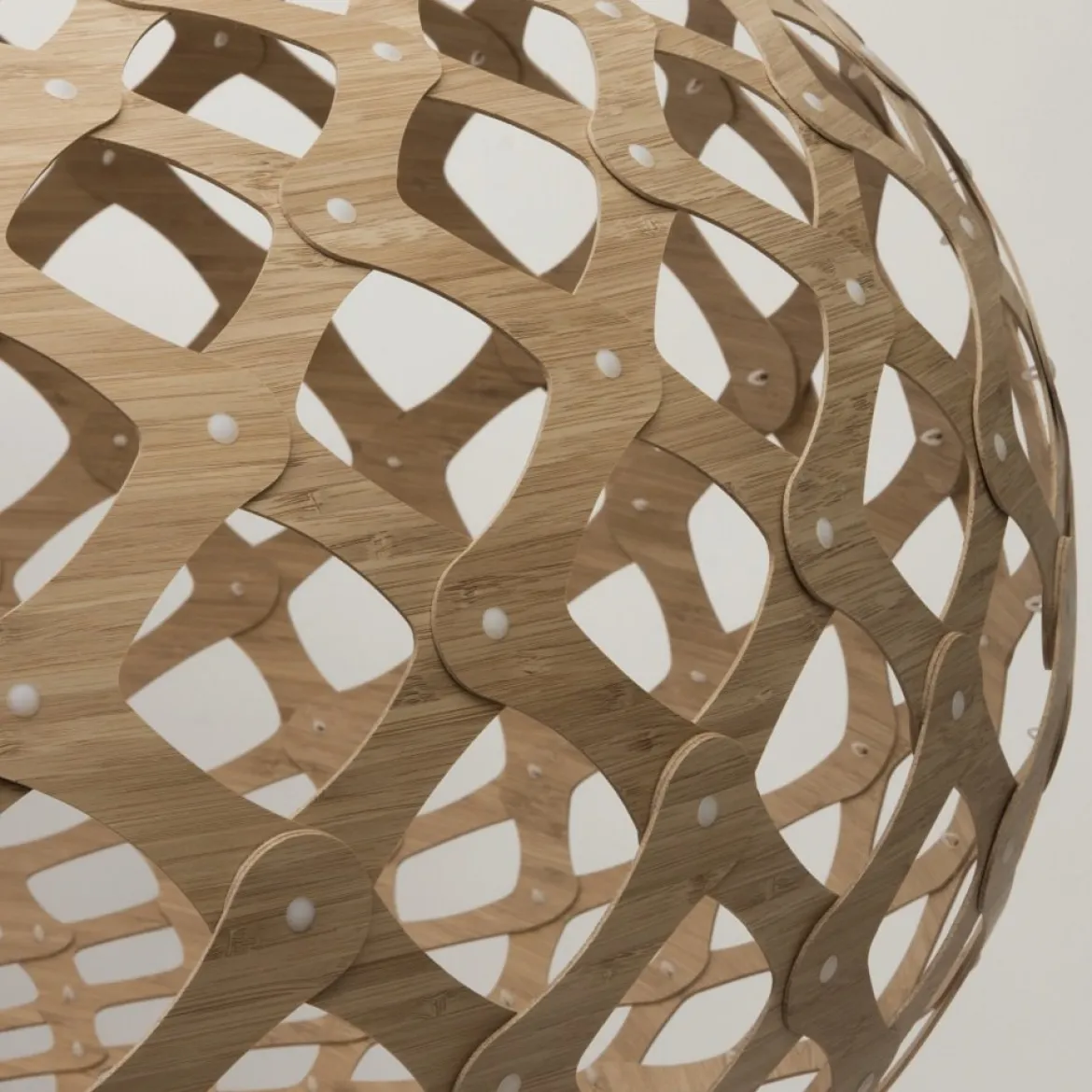 David Trubridge Kina Pendelleuchte Ø 140cm bambus