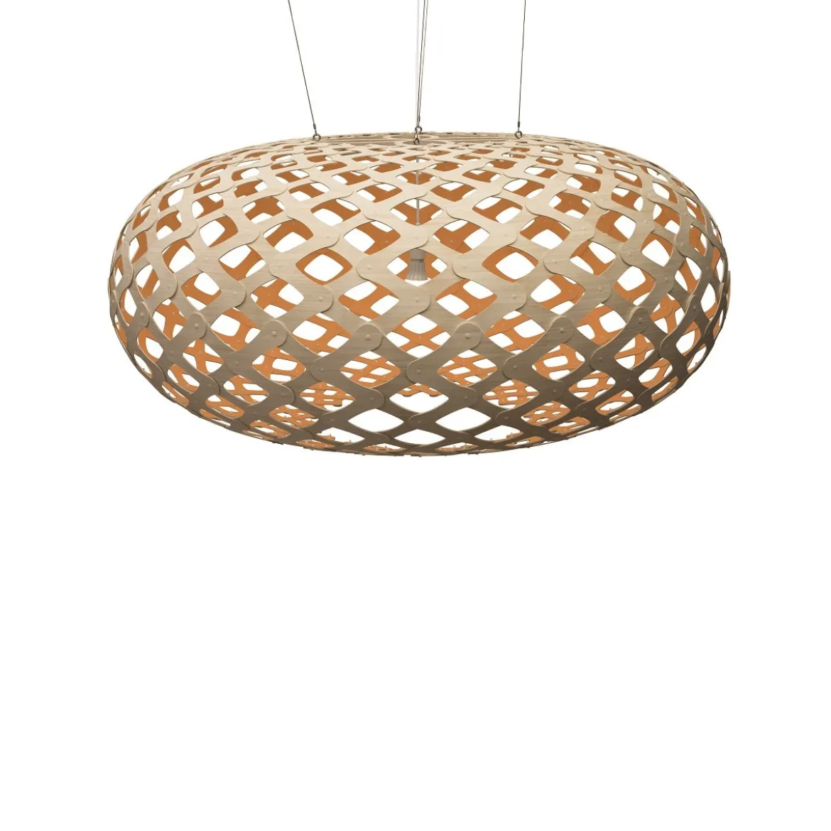 David Trubridge Kina Pendelleuchte Ø 140cm orange