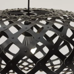 David Trubridge Kina Pendelleuchte Ø 140cm schwarz 2 Seiten