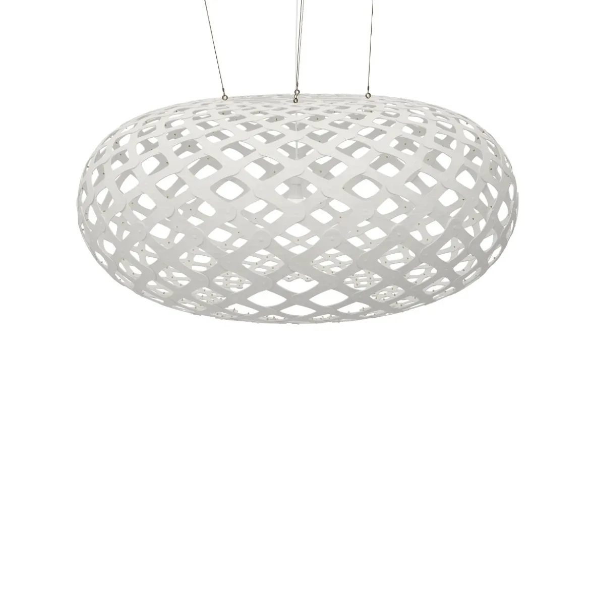 David Trubridge Kina Pendelleuchte Ø 140cm weiß 2 Seiten
