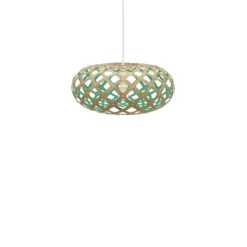 David Trubridge Kina Pendelleuchte Ø 44cm aqua