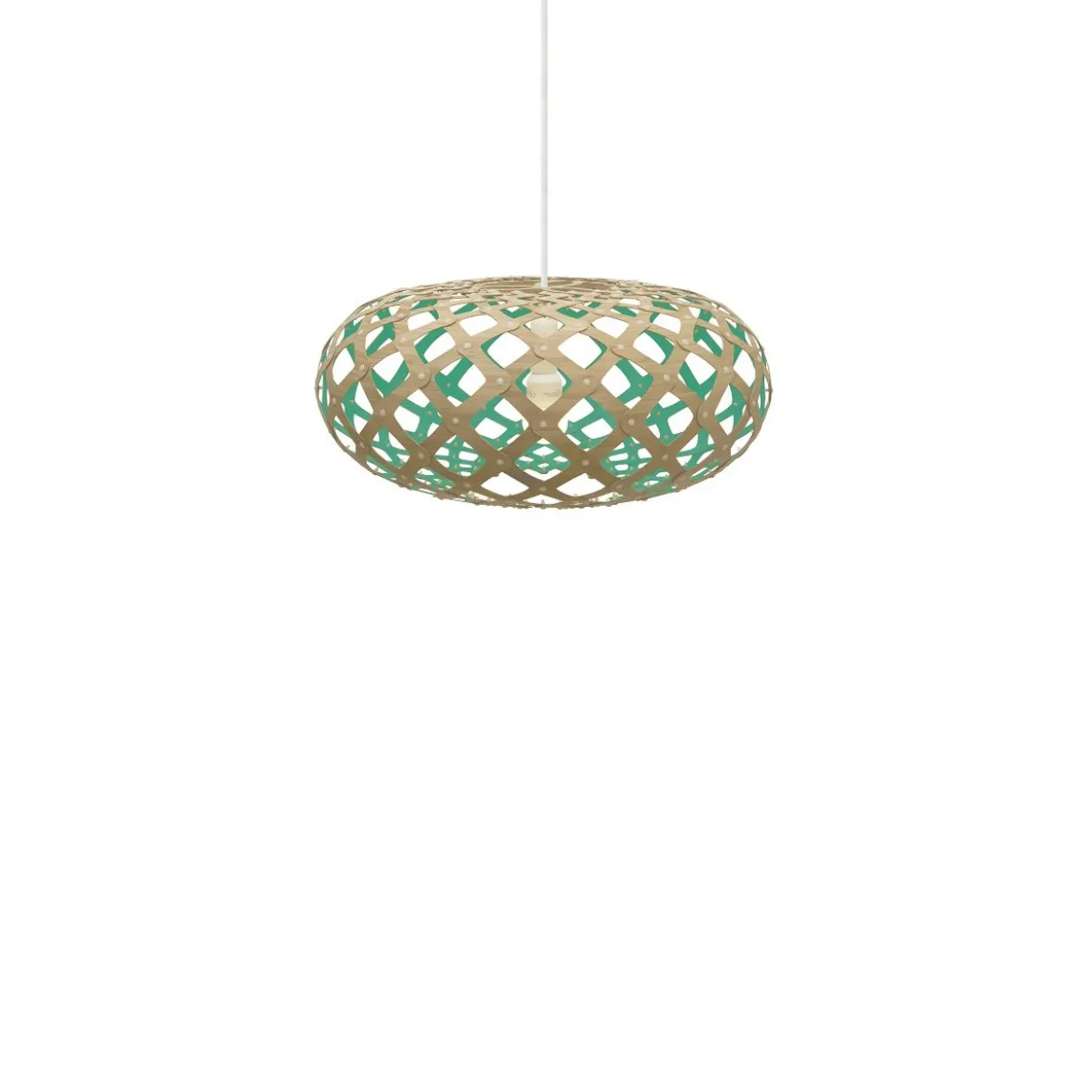 David Trubridge Kina Pendelleuchte Ø 44cm aqua