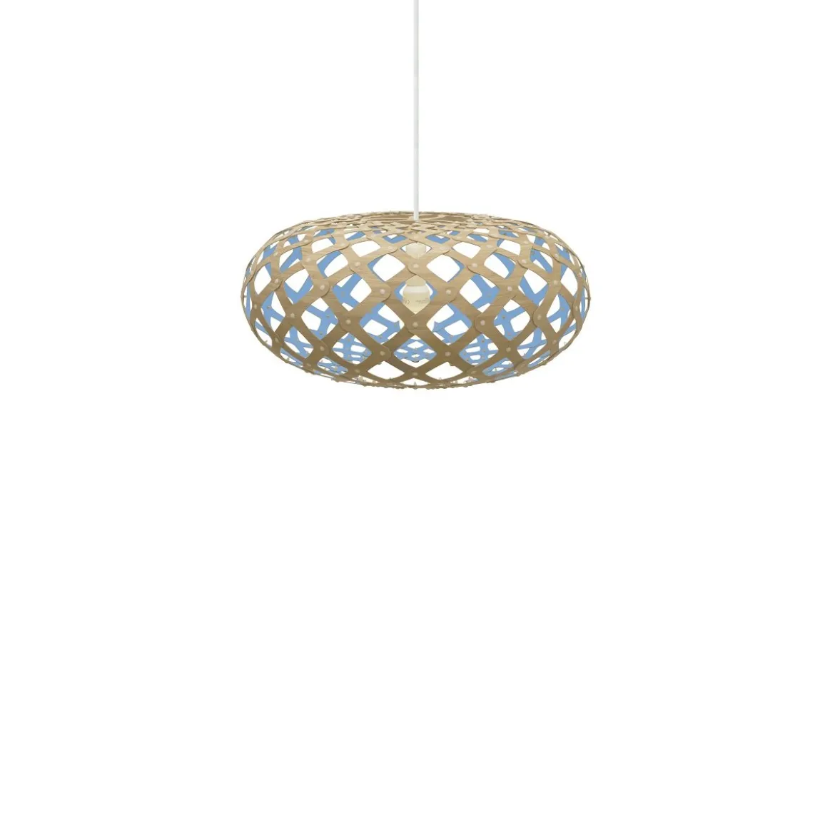 David Trubridge Kina Pendelleuchte Ø 44cm blau