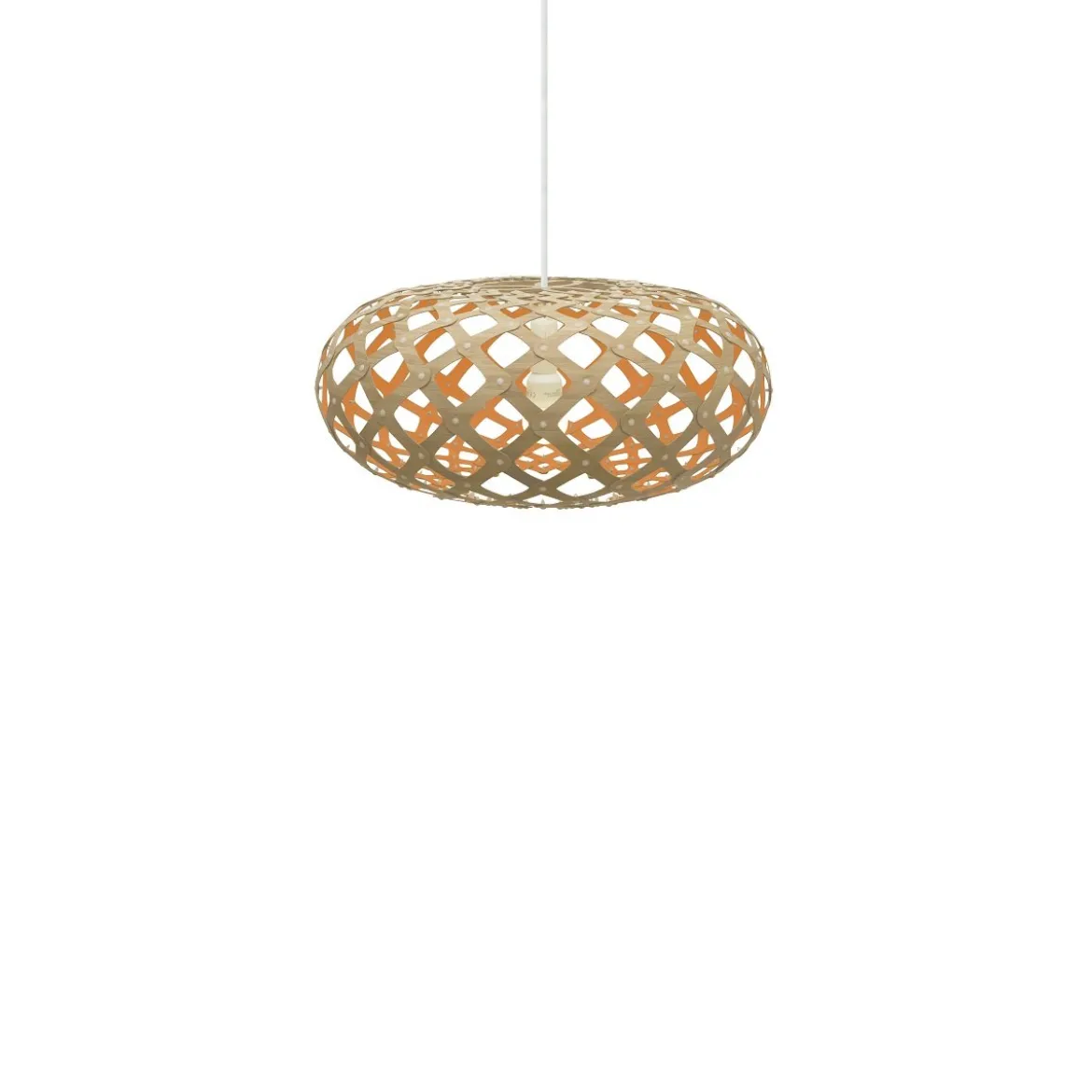 David Trubridge Kina Pendelleuchte Ø 44cm orange