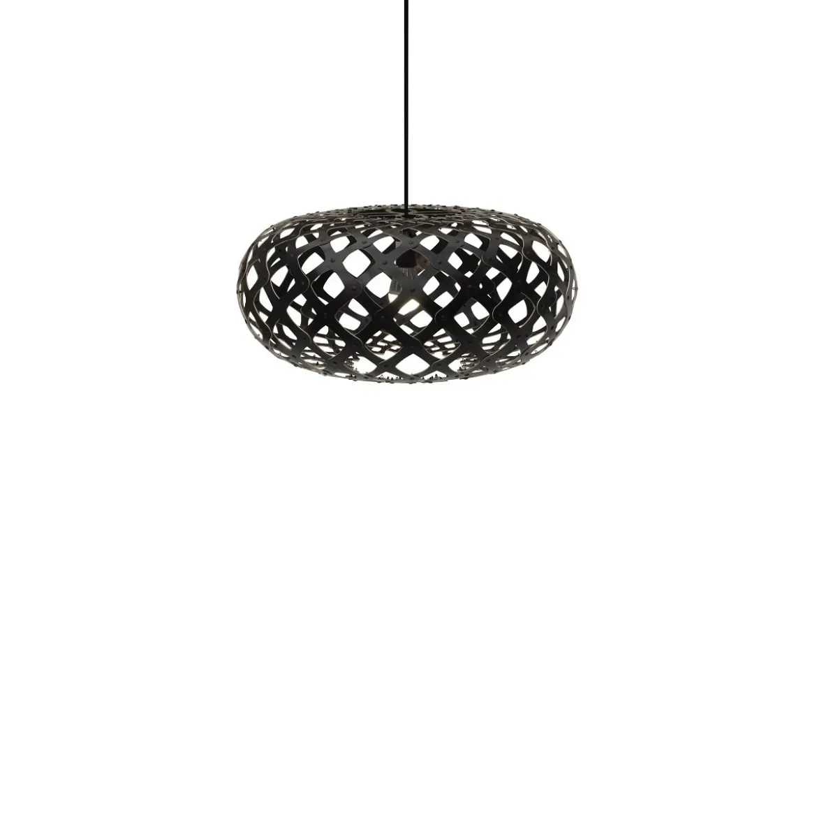 David Trubridge Kina Pendelleuchte Ø 44cm schwarz 2 Seiten
