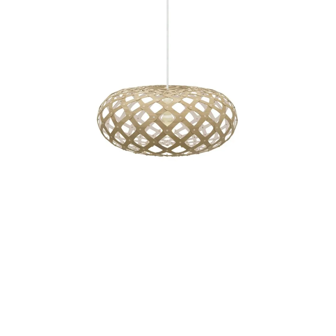 David Trubridge Kina Pendelleuchte Ø 44cm weiß 1 Seite