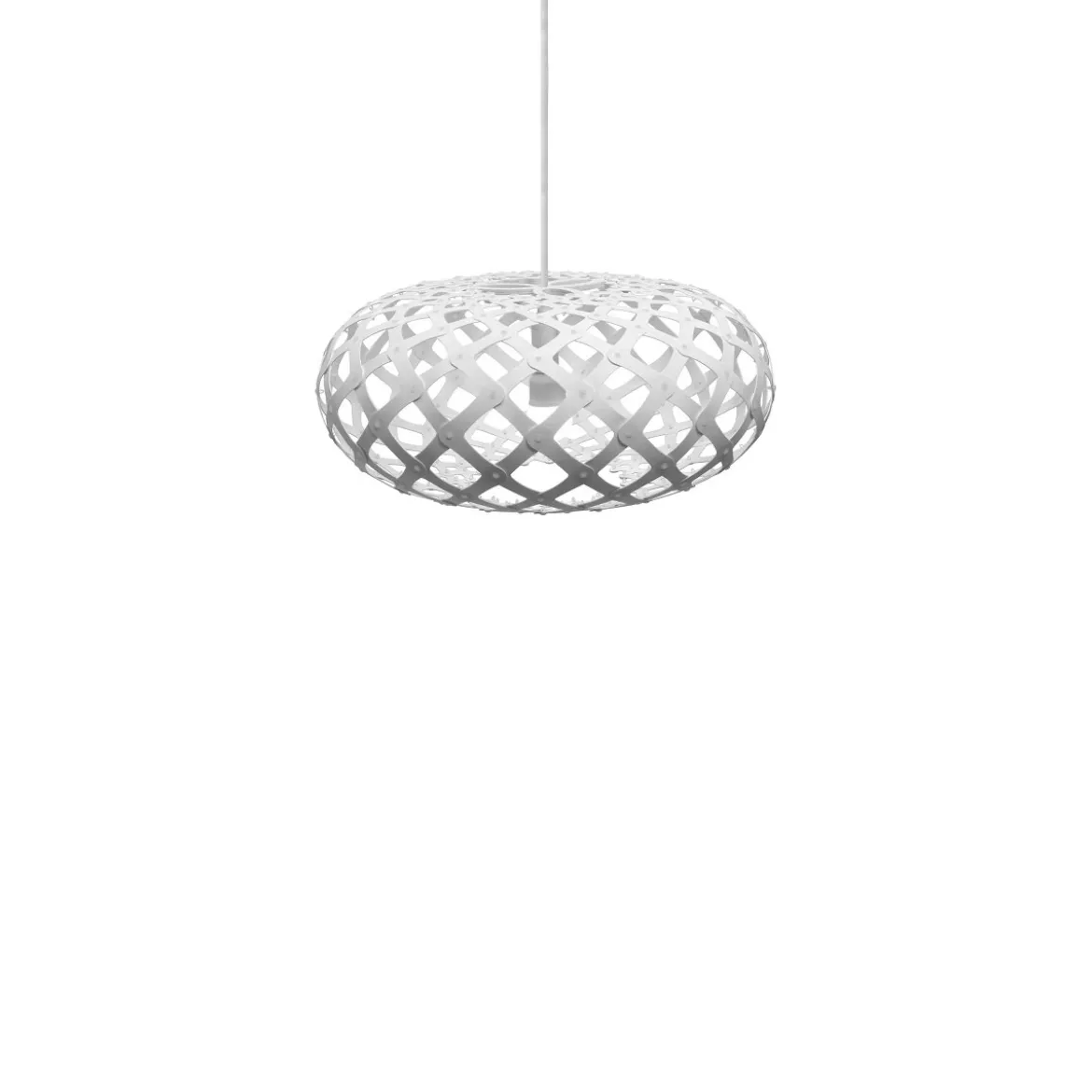 David Trubridge Kina Pendelleuchte Ø 44cm weiß 2 Seiten