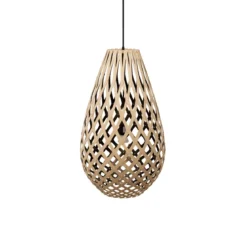 David Trubridge Koura Pendelleuchte 100 cm Innen schwarz
