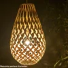 David Trubridge Koura Pendelleuchte 50 cm bambus