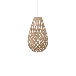 David Trubridge Koura Pendelleuchte 50 cm bambus