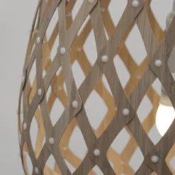 David Trubridge Koura Pendelleuchte 50 cm bambus