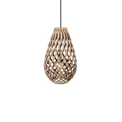 David Trubridge Koura Pendelleuchte 50 cm Innen schwarz