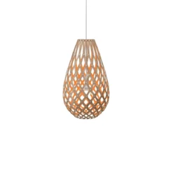 David Trubridge Koura Pendelleuchte 50 cm orange