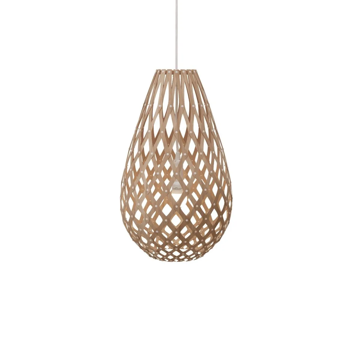 David Trubridge Koura Pendelleuchte 75 cm bambus