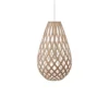 David Trubridge Koura Pendelleuchte 75 cm weiß 1 Seite