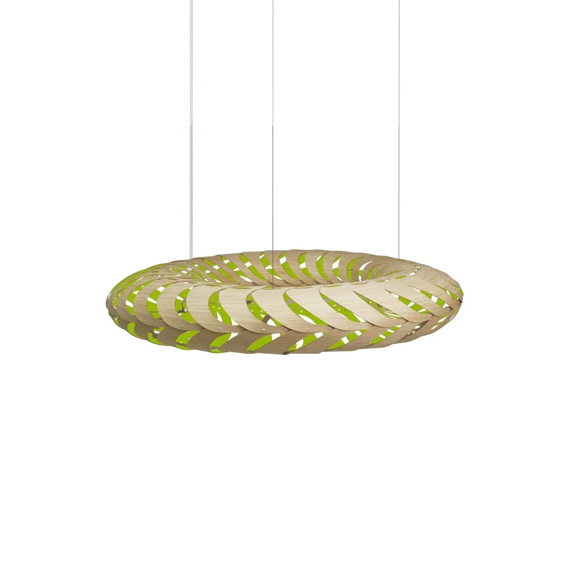 David Trubridge Maru Pendelleuchte Ø 110cm limette