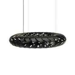 David Trubridge Maru Pendelleuchte Ø 140cm schwarz 2 Seiten
