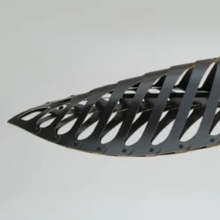 David Trubridge Navicula large Pendelleuchte 100 cm schwarz 2 Seiten