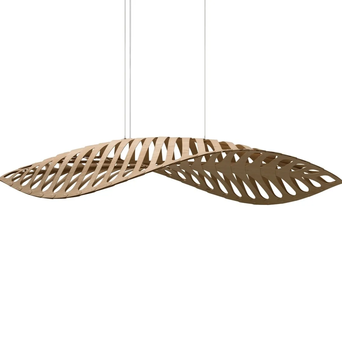 David Trubridge Navicula large Pendelleuchte 100 cm bambus