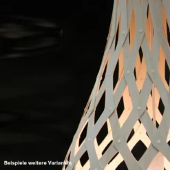 David Trubridge Nikau Pendelleuchte orange