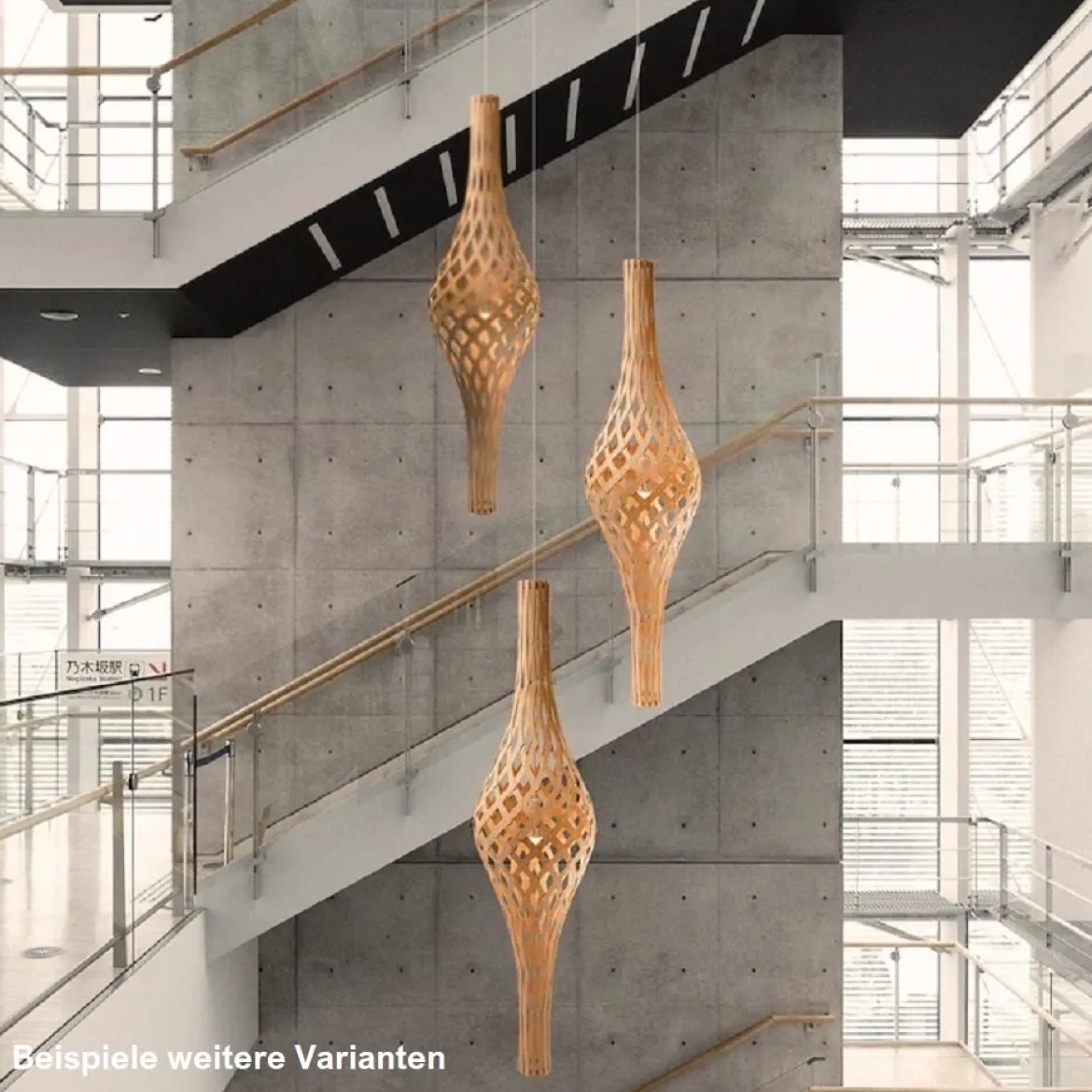David Trubridge Nikau Pendelleuchte pink