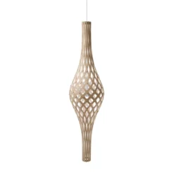 David Trubridge Nikau Pendelleuchte weiß 1 Seite