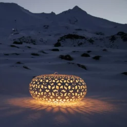 David Trubridge Snowflake Pendelleuchte Ø 80cm bambus