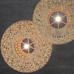David Trubridge Snowflake Pendelleuchte Ø 80cm bambus