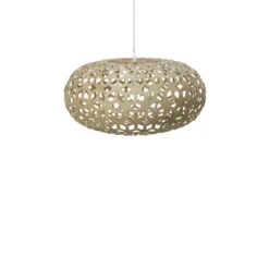 David Trubridge Snowflake Pendelleuchte Ø 80cm bambus
