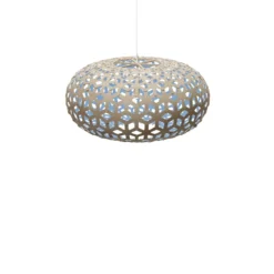 David Trubridge Snowflake Pendelleuchte Ø 80cm blau