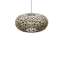 David Trubridge Snowflake Pendelleuchte Ø 80cm Innen schwarz