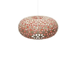 David Trubridge Snowflake Pendelleuchte Ø 80cm rot