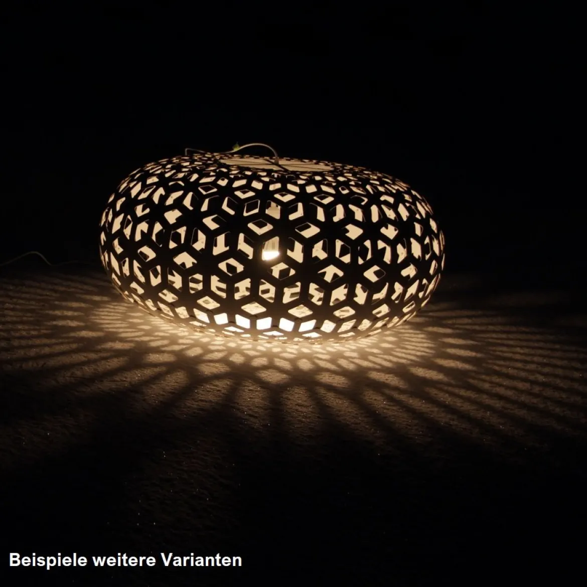 David Trubridge Snowflake Pendelleuchte Ø 80cm weiß 2 Seiten