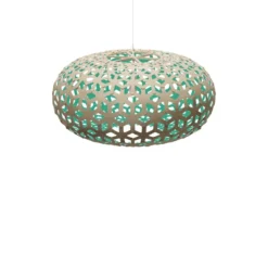 David Trubridge Snowflake Pendelleuchte Ø 100cm aqua