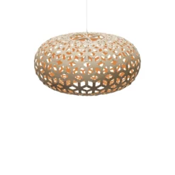 David Trubridge Snowflake Pendelleuchte Ø 100cm orange