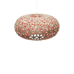 David Trubridge Snowflake Pendelleuchte Ø 100cm rot