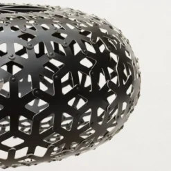 David Trubridge Snowflake Pendelleuchte Ø 100cm schwarz 2 Seiten