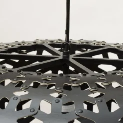 David Trubridge Snowflake Pendelleuchte Ø 100cm schwarz 2 Seiten