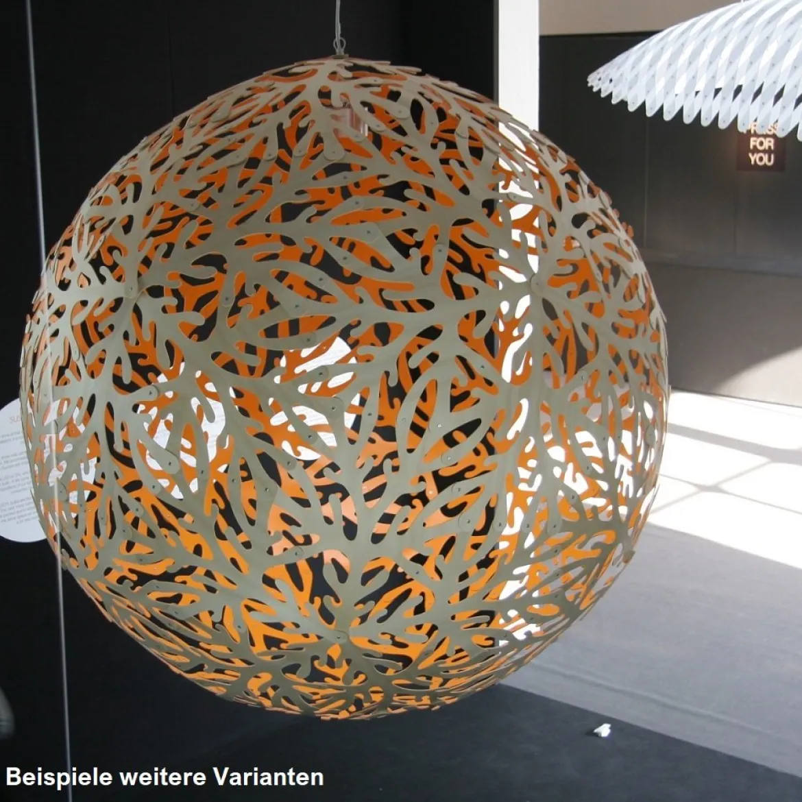 David Trubridge Sola Pendelleuchte Ø 135cm Innen schwarz