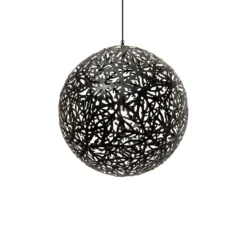 David Trubridge Sola Pendelleuchte Ø 80cm schwarz 2 Seiten