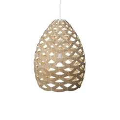 David Trubridge Tui large Pendelleuchte Ø 76 cm bambus