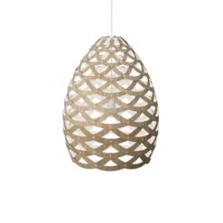 David Trubridge Tui large Pendelleuchte Ø 76 cm weiß 1 Seite