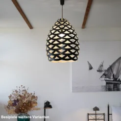 David Trubridge Tui medium Pendelleuchte Ø 54 cm orange